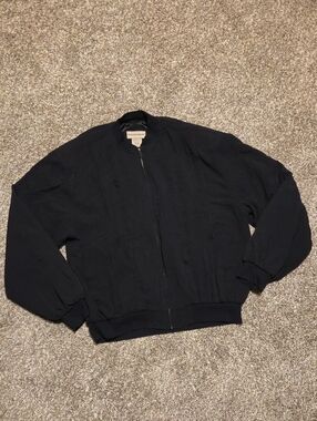 Vintage SCANDIA WOODS 100% Silk Bomber